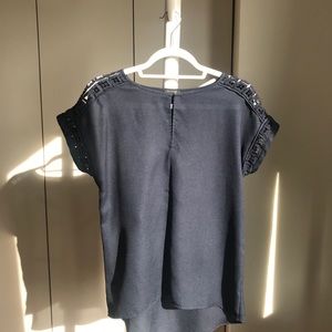 Dark blue blouse